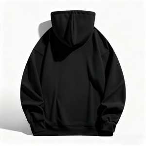 Sudadera con Capucha Unisex Informal de Color Sólido, Transpirable, de Felpa, con Diseño de Cremallera, Técnica Lavada, Talla XL, Ajuste Regular Cómodo - Product Image 1