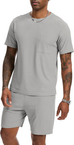 Ensembles courts pour hommes 2 pièces tenues nouvelle mode été survêtements décontracté respirant ensemble à manches courtes et short ensemble pour hommes 2026 - Product Image 6