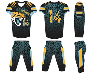 Uniforme de Fútbol Americano Corto de Secado Rápido de Alta Calidad, Estilo Único al por Mayor, Sublimación Personalizada, Anti-UV, 100% Poliéster - Product Image 6