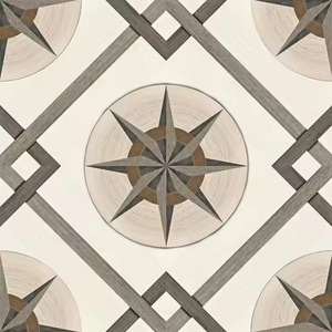 Azulejos de porcelana digital azul oscuro 400x400mm diseño de alto brillo para hospitales aplicación interior de acabado de madera pulida - Product Image 6