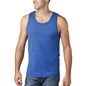 Débardeur personnalisé Concevez votre propre stringer Vêtements mi-lourds en éponge française délavée pour hommes - Product Image 2
