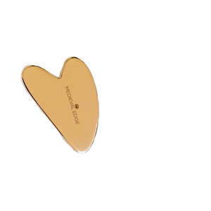 เครื่องนวดหน้ารูปหัวใจ Kansa Gua Sha แท้ 100% สไตล์ยุคกลาง สำหรับการนวดปรับรูปหน้า บรรเทาความเครียดตามธรรมชาติ บริเวณรอบดวงตา - Product Image 1