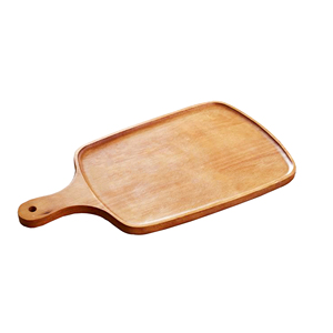 Tabla de cortar y cortar de madera de Acacia de Color con acabado quemado de madera Natural con mango para uso en hoteles Regalos de madera de excelente calidad - Product Image 3