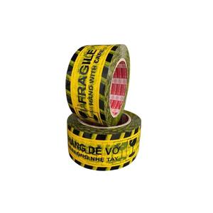 Etiqueta de advertencia frágil lista para enviar bajo MOQ cinta de embalaje BOPP resistente adhesivo sensible a la presión - Product Image 1