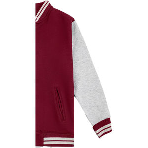 เสื้อแจ็กเก็ตทีมโรงเรียนหนังแท้สำหรับผู้ชายแผ่นปักด้านหน้ากันลมระบายอากาศได้ดีออกแบบได้ตามต้องการ - Product Image 5