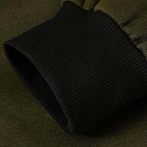 Sudadera con capucha de algodón para hombre, prenda deportiva masculina de alta calidad con logotipo personalizado bordado y cremallera lateral - Product Image 4