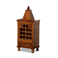 Mandir Tradicional de Madera, Templo de Madera Sólida para el Hogar, Muebles Devocionales Indios, Muebles Hindúes para el Hogar, Sala de Estar KA740
