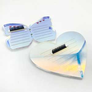 Bandeja de Pestañas Profesional, Duradera, de Acrílico Cristalino, Holográfica, Reutilizable y Ecológica, Paleta para Pegamento de Extensión de Pestañas - Product Image 4
