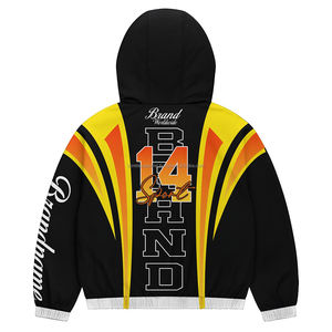 Conjunto de Chaqueta y Pantalón Deportivo para Hombre de Alta Calidad, Chaqueta Cortavientos con Cremallera y Capucha, Chaqueta Cortavientos Personalizada Brillante y Lisa - Product Image 3