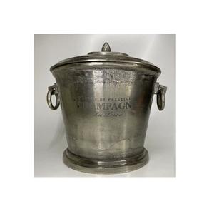 REFROIDISSEUR DE VIN CHAMPAGNE ARGENT ANTIQUE SEAU À GLACE POIGNÉES POT DE FLEURS REFROIDISSEUR DE VIN GLACÉ EN ALUMINIUM GRAVURE SEAU À GLACE BBER - Product Image 3