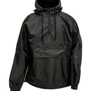 Chaqueta de Invierno Transpirable de Secado Rápido Personalizada OEM de Kivotech para Hombre, Impermeable, Cortavientos, con Media Cremallera, Capucha y Logotipo Frontal, Nailon/Poliéster - Product Image 1