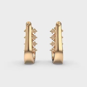 Premium Quality Diamond Earrings Thoughtful Luxury Gift for Valentines Day or Christmas Export Sale - Product Image 3