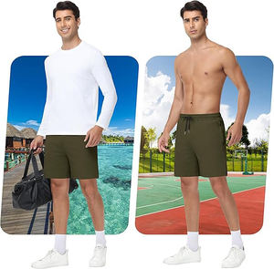 Daily Wear Solid Casual Men's Shorts Warm Brushed Fabric Comfort Fit <b>Elastic</b> <b>Waistband</b> Lightweight Durable Waterproof - Product Image 4
