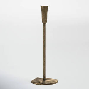 Set of 2 Aluminum Gold Plated Taper Candle Holder Handcrafted for Home & Wedding Lighting Decor Candle Taper - Product Image 3