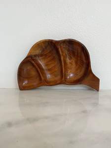 Plato y cuenco de hoja de madera hechos a mano de la mejor calidad, artículos de Hotel, restaurante, plato y bandeja de hoja de madera Natural, suministro al por mayor - Product Image 2