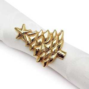 Anillo de Servilleta Hexagonal Dorado de Diseño Personalizado, Decoración Metálica para Mesa de Hotel, Anillo de Servilleta para Uso en Bodas y Hoteles - Product Image 6