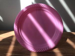 Platos redondos de fiesta para el hogar, vajilla colorida y fuerte de alta calidad de 220mm y 9 pulgadas, plana, PP - Product Image 2