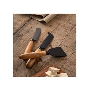 Juego de cuchillos de queso de acero inoxidable económico con diseño de resina chapada en oro Mango hecho a mano Lindo para uso en la cocina - Product Image 2