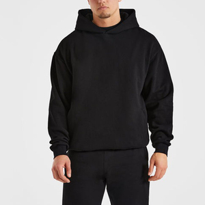 2025 otoño e invierno, venta al por mayor, jersey de gran tamaño en blanco liso, sudaderas con capucha de lana de invierno para hombres, logotipo personalizado informal para hombres - Product Image 4