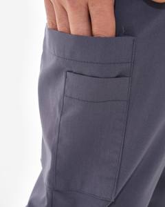 Stylish Medical Uniform for Men Elastic Waist Straight <b>Trouser</b> 100% Premium Quality Summer & Winter Wear Hospital Scrubs Sets - Product Image 3