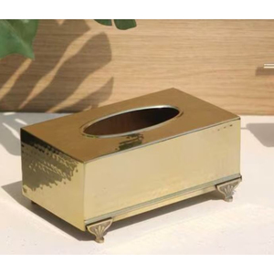 Caja de pañuelos moderna de lujo ecológica de Metal de alta calidad, diseño atractivo, servilletero de mesa de café, diseñador dorado, precio bajo - Product Image 4