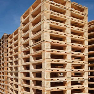 Palette en bois standard Euro EPAL à 4 entrées, double face, 1200 x 800 - Product Image 2