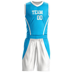 Uniforme de basket-ball de haute qualité en polyester 100% meilleur design personnalisé vêtements de sport de plein air uniforme de basket-ball OEM - Product Image 5