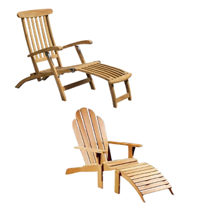 Prix de gros Mobilier d'extérieur Chaises vapeur en bois de teck Chaise de jardin Chaise longue pour piscines - Product Image 4