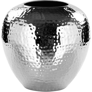 Diseño martillado Elegante jarrón de metal hecho a mano Decoración de metal atemporal Florero personalizable Jarrón personalizado para el hogar y la Oficina - Product Image 1