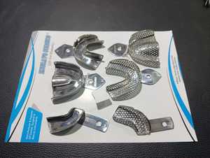 ชุดถาดพิมพ์ฟันสแตนเลส อุปกรณ์ทางการผ่าตัดสำหรับการดูแลฟันปลอม - Product Image 5