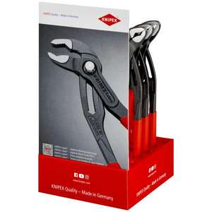 Knipex High-Tech Cobra 300mm Water Pump Pliers Counter Display Pack of 10 Gear <b>Pullers</b> - Product Image 3