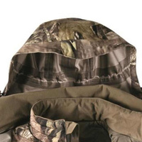 Vestes d'extérieur de chasse OEM personnalisées en gros, haute qualité, imperméables, softshell, avec fermeture éclair, camouflage marais, coupe-vent
