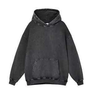 Ropa de hombre jersey de manga larga logotipo personalizado de gran tamaño lavado con ácido Sudadera con capucha nuevo diseño superventas hombres lavado con ácido sudaderas con capucha - Product Image 1