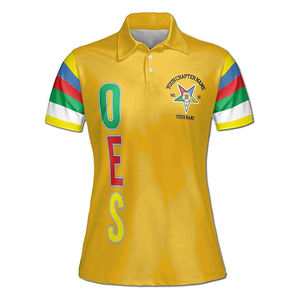 Ordre personnalisé de l'étoile de l'Est OES 1850 polo pour femme de haute qualité sur mesure manches courtes polos pour hommes - Product Image 2