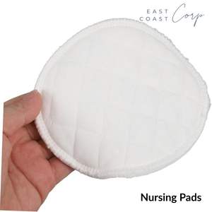 Washable Breast <b>Pads</b> 10 Pack | Reusable <b>Nursing</b> <b>Pads</b> for Breastfeeding with Carry Bag - Product Image 4