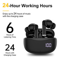 Casque audio sans fil Bluetooth HiFi confortable, stéréo 3D, écouteurs intra-auriculaires TWS réels, pour le sport, les jeux, les voyages