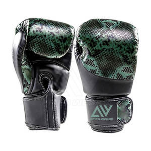 Nuevos guantes de boxeo de cuero PU de alta calidad Diseña tus propios guantes de boxeo de entrenamiento de lucha En stock - Product Image 1