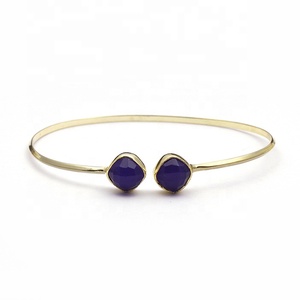 Designer black rutile gemstone <b>bracelet</b> <b>gold</b> plated two black gemstone <b>bracelet</b> jewelry handmade bangle <b>bracelet</b> jewelry gift - Product Image 3