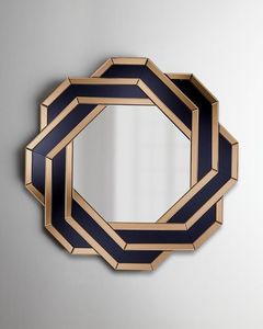 Espejo de pared decorativo con incrustaciones de espejo con marco de resina para sala de estar, dormitorio y salón, espejo elegante para decoración del hogar - Product Image 6