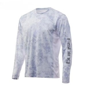 เสื้อคอกลมสีฟ้าฤดูใบไม้ร่วงขนาดใหญ่เสื้อยืดผู้ชายและผู้หญิง3D สำหรับตกปลากลางแจ้งวิ่ง & เสื้อยืดป้องกันกีฬา" - Product Image 4