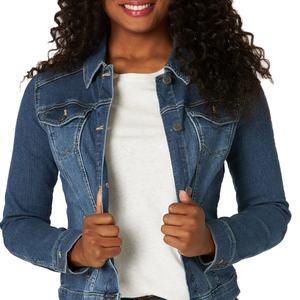 Veste en jean couleur bonbon lavée courte à la mode pour femmes Logo et design personnalisés avec matériau de remplissage en coton - Product Image 6