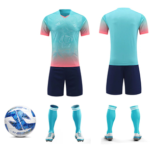 Nueva llegada logotipo personalizado diseño hombres fútbol Jersey Kits transpirable sublimado tela ajuste cómodo para fútbol desgaste uniforme Kit - Product Image 1
