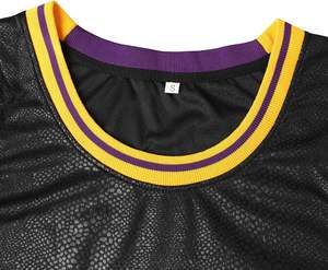 Ensemble de maillots de basket-ball personnalisés de haute qualité pour hommes Short respirant imprimé par sublimation avec nom d'équipe vierge pour adultes - Product Image 4