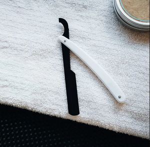 Nouveau rasoir de coiffeur en acier allemand porte-lame mince barbe manuel en plastique Handel barbe barbier rasage rasoir pour la beauté - Product Image 3