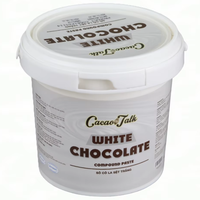 Vente directe d'usine OEM collations HALAL pâte de chocolat blanc composé de haute qualité cacao liquide 1KG 4KG pour boulangerie et bonbons