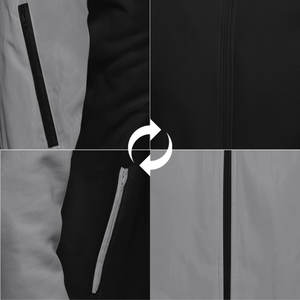 Sweat à capuche réversible tendance, coupe ajustée, tissu 100% coton, conception d'impression bouffante pour hommes, style Streetwear polyvalent - Product Image 4