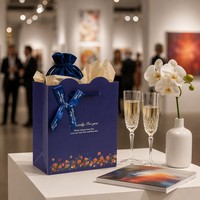 Bolsa de Regalo de Papel con Diseño de Puntos Personalizada con Asa para Recuerdos de Boda, Joyería, Regalos de Boda, Bolsas de Embalaje al por Mayor