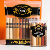 Sacs humidor refermables laminés de qualité supérieure, sacs en mylar réutilisables pour cigares avec sachet d'humidification, impression personnalisée