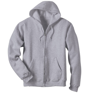 Sweat à capuche personnalisé 100% coton pour hommes coupe régulière fermeture éclair polaire éponge française 300g coupe-vent thermique vêtements de rue hiver - Product Image 4