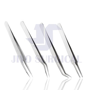 Pinzas de pestañas de belleza de etiqueta privada al por mayor ligeras Herramientas de pestañas a granel Pinzas de pestañas usadas de pestañas - Product Image 4